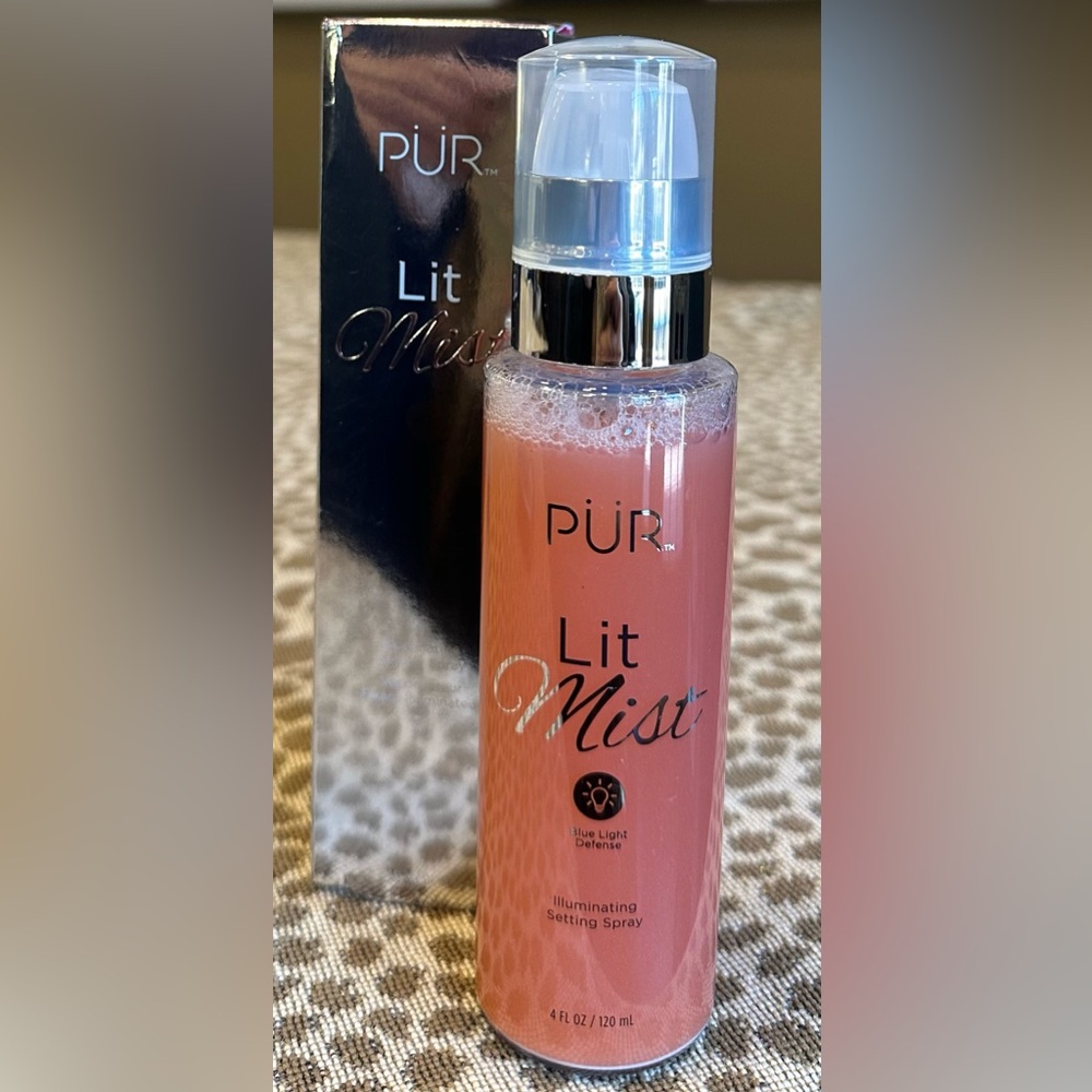 Pur Lit Mist Illuminating Setting Spray~Full Size 4oz~Original Form~New In Box!